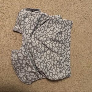 Gray Leopard Print Shorts